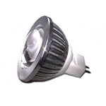 MR16 LED 225 Lumen 3 Watt Vaulted Lens Track Spot Light, 60-70 Degree, 12V, Warm White