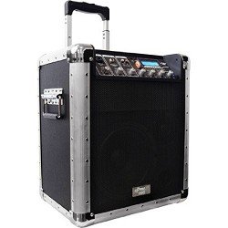 Pyle-Pro PCMX260MB Battery Powered Portable PA System w/USB/SD/MP3 Inputs(Microphone Included)