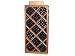 Wine Cellar Innovations Designer Series Collection Premium Redwood with Dark Walnut Stain Diamond Bin with Face Trim 72x34x12-in.