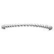 4mm Sterling Silver Beads on Elastic Bracelet