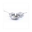 Mauviel Mcook Collection 5 Piece Stainless Steel Cookware Set with Wooden Crate