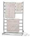 Warmrails Hyde Park Freestanding Towel Warmer and Drying Rack, Chrome