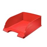 Leitz 52330025 Briefkorb Jumbo Plus, A4, extra hoch, Polystrol, rot