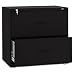 Hon Company 400 Series 30"" Wide Lateral File, Two-Drawer, 28-3/8H X 19-1/4D, Black (Hon432Lp)