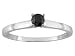 10KT WG .25CT IRRADIATED BLACK DIAMOND RING