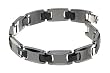 Tungsten & Black Ceramic Men's Bracelet