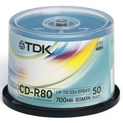  : TDK TDKCDR80 CD-R80 Recordable Discs