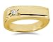 0.10 ctw Men's Diamond Ring in 14K Yellow Gold