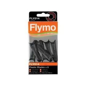 Genuine Flymo Plastic Lawnmower Blades x 6 FLY014