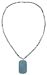 14k White Gold Aquamarine Roundel Necklace w/ Blue Chalcedony Pendant, 16