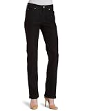 Miraclebody Women's Straight Leg Jeans,Ebony,10