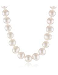 14k Gold 8.5-9mm White Freshwater Cultured AA Quality Pearl Necklace