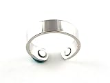 SILVER SOLID COPPER MAGNETIC RING FINGER 6MM RINGS NATURAL PAIN THERAPY SILVER SOLID COPPER MAGNETIC RING FINGER 6MM RINGS NATURAL PAIN THERAPY