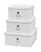 cargo Moderne Shelf Boxes, 3 Set, White, 2 Pack