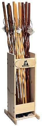 Whistle Creek 55" Douglas Fir Discover Hiking Staff - Cherry Stain with Twist