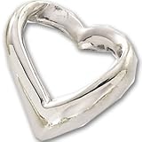 Titanium/Platinum Heart Shaped Pendant