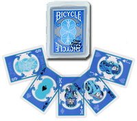 Childrens Toyshop  Third Party New : Bicycle Clear Playing Cards - Teal