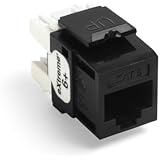 Leviton 61110-RE6 eXtreme 6+ QuickPort Connector, CAT 6, Black
