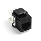 Leviton 61110-RE6 eXtreme 6+ QuickPort Connector, CAT 6, Black