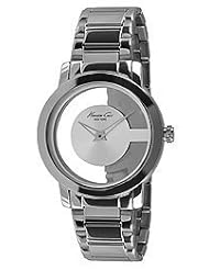 Kenneth Cole New York Round Silver with Transparent Dial Womens watch #KC4924
