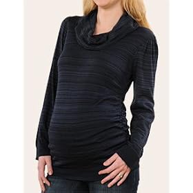 Motherhood Maternity: Long Sleeve Side Ruched Maternity Sweater