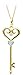 14K Yellow Gold Diamond Fleur De Lis Pendant title=