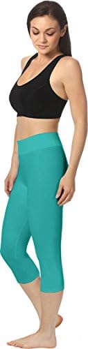 Vera Vasi Capris W/ Fabric Waist Band ME-501 (XL, Teal)