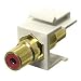 Rca Coupler Keystone Insert, White/Red
