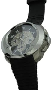 Franc Vila: Esprit Unique Annual Calendar Chronograph Men's Watch, 12.9a.TIDHES.CF-WHG.5N.5NH (Stainless Steel Case / Black carbon fiber Dial / Black Rubber Strap)