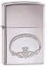 Friendship Loyalty and Love Claddagh High Polish Chrome Zippo Lighter