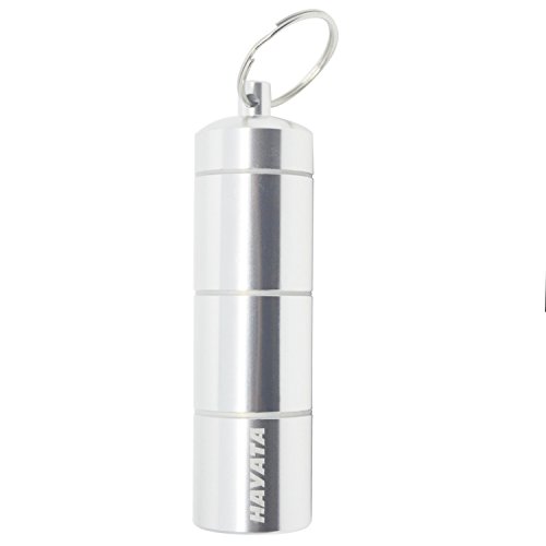 Hayata portable pill holders - waterproof slim 3 chambe…