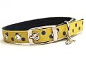 Designer Dog Collar ~ Blue Dixie Dots ~ by Dixie Digs