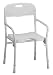 Nova Shower Chair- Foldable with Arms, White
