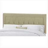 Skyline Furniture 64XX (Velvet Buckwheat) Tufted Border Headboard in Velvet ....