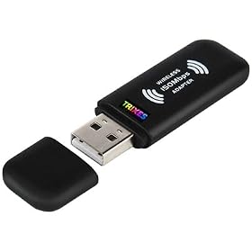 TRIXES Wireless Internet USB Adaptor WiFi Dongle 150Mbps For Windows 7 / XP / Vista