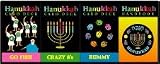 Hanukkah Card Games: Go Fish, Crazy 8's, Rummy(3 Decks Boxed)