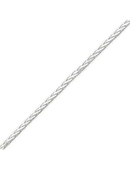 Sterling Silver 2.5mm Spiga Chain - 24 Inch