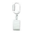 Sterling Silver Rectangle Key Ring