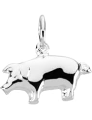 Sterling Silver Pig Charm