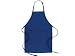 ArtisanStreet's Royal Blue Star of David Chefs Apron. Features Two Pockets with Adjustable Strap. Small Star of David Embroidered on Aprons Bib.