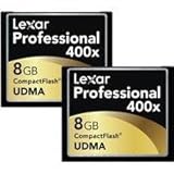 Lexar 8GB Professional 400x CompactFlash Card, 2-Pack