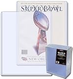 BCW Top Load 9 x 11.5 x 10 mm - (Super Bowl) Program or Thick Magazine Topload Holder (10 Pack/Display) - Sports Memoriablia Display Case - Sportscards Collecting Supplies