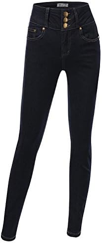 SUNNYCI Women High Waist Jeggings Stretch Jeans Girls Skinny Jeans DARKBLUE Skinny Jeans,3