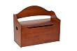 Gift Mark Toy Chest with Arched Back, Cherry Gift Mark Toy Chest with Arched Back, Cherry