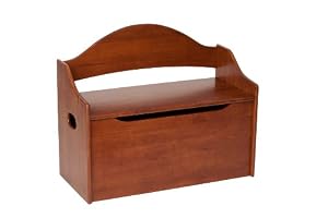 Gift Mark Toy Chest with Arched Back, Cherry