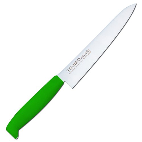 トウジロウ カラー庖丁 ぺティーナイフ 15cm グリーン F-231G
