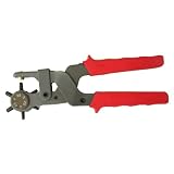 Leather Hole Punch Tool, Extra Heavy Duty, 5/64", 3/32", 7/64", 1/8", 5/32", and 3/16".