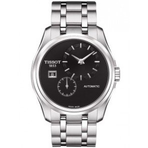 Tissot Couturier Automatic Black Dial Stainless Steel Mens Watch T0354281105100