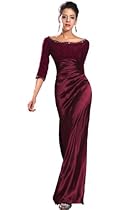 Hot Sale eDressit New Burgundy Lace Sleeves Mother of the Bride Dress (26121817)