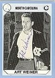 Art Weiner, North Carolina Tarheels Autographed Card